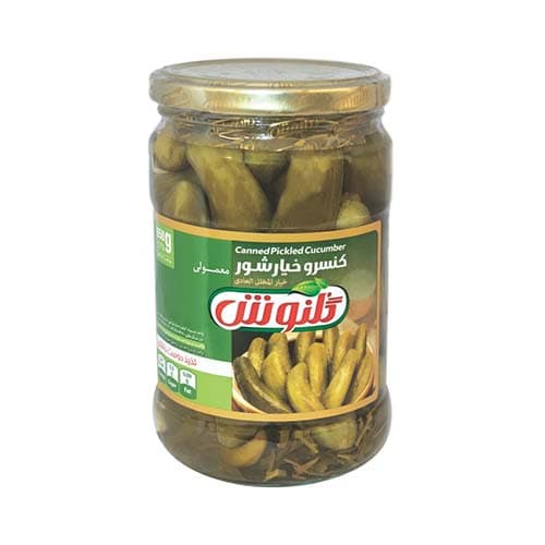 خیار شور شیشه ای معمولی 650گ گلنوش — تصویر ۲
