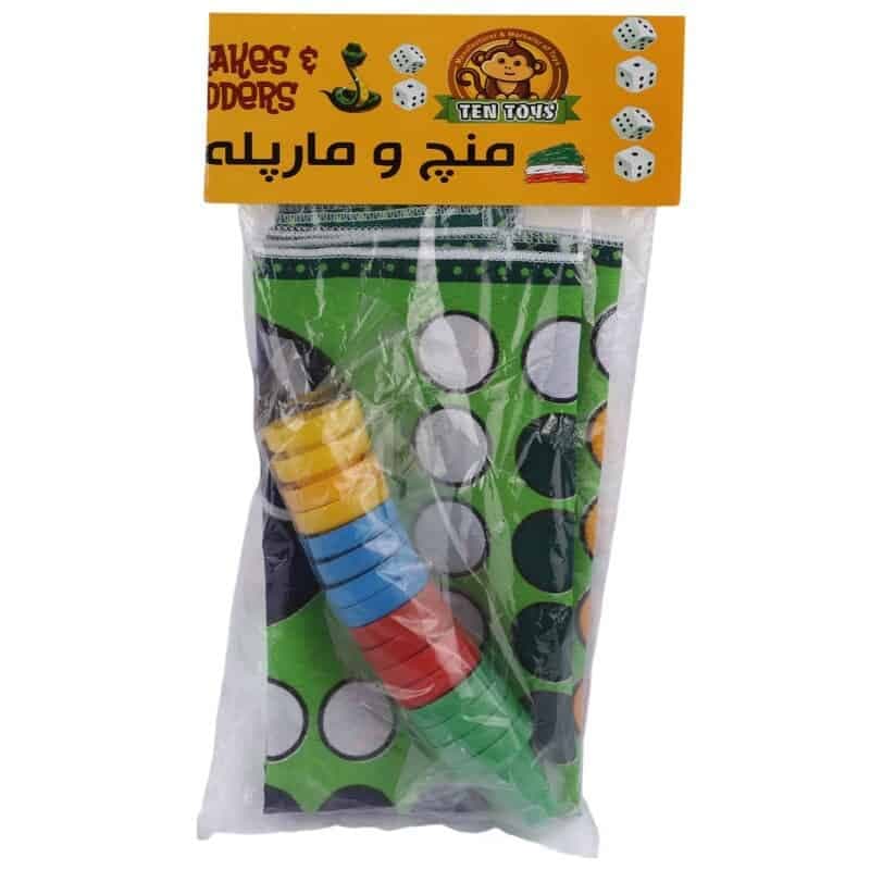 بازی فکری منچ و مارپله پارچه ای 40*40 سانتی متر — تصویر ۲