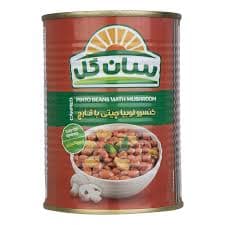 کنسرو لوبيا چيتي با قارچ 380 گ سان گل