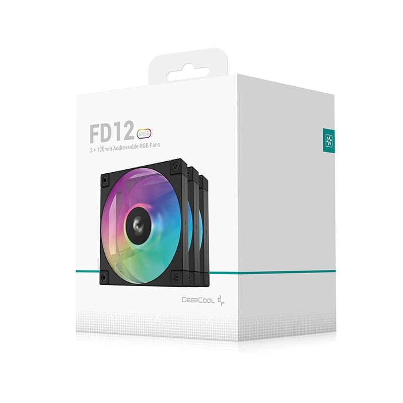 فن کیس دیپ کول FD12 ARGB Black بسته 3 عددی — تصویر ۲