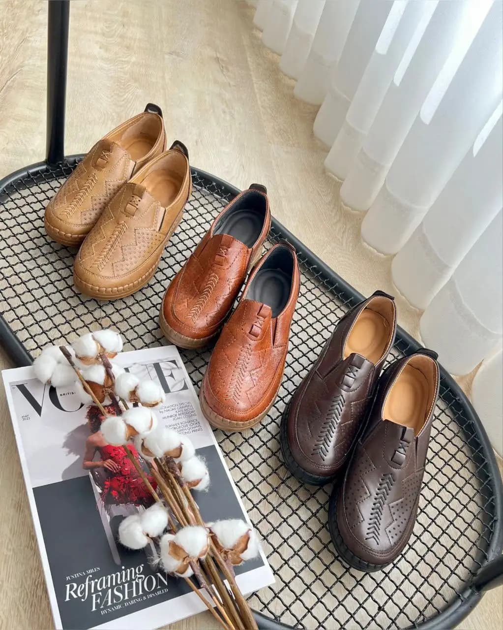 کفش طبی (قهوه ای تیره) کد 4319 — تصویر ۲