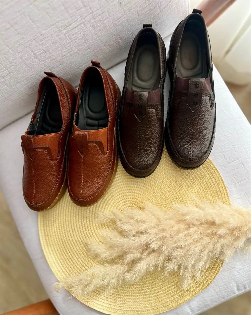 کفش طبی (قهوه ای) کد 4318 — تصویر ۳