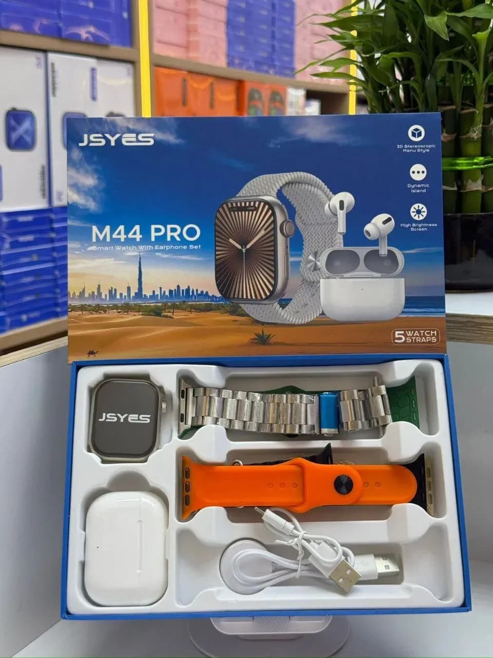 ساعت هوشمند و هدفون بی‌سیم JSYES مدل M44 PRO — تصویر ۲