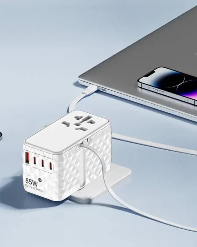 شارژر فوقالعاده قدرتمند مدل Universal GaN 85W پاورولوژی — تصویر ۳