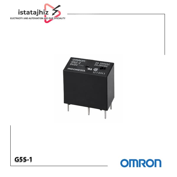 رله پکیجی امرن مدل G5S-1 بوبین 5V پنج پین 5 آمپر