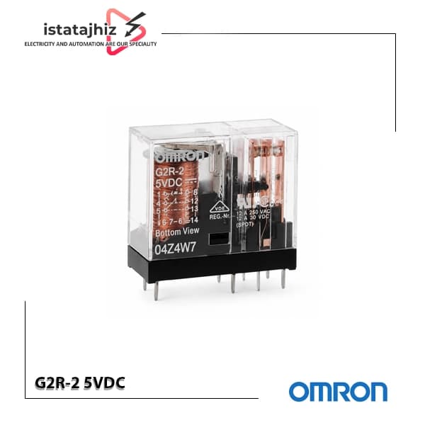 رله امرن مدل G2R-2 | بوبین 5VDC | 8 پین | 5 آمپر