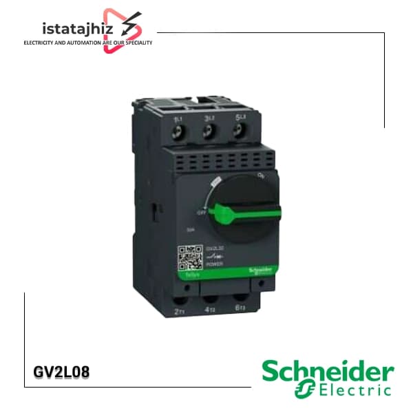 کليد حرارتی مغناطيسی اشنایدر 2.5 آمپر کد GV2L07