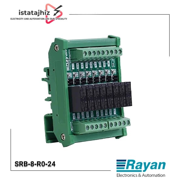 رله برد 8 تایی 24Vdc تککنتاکت 5 آمپر 24-SRB-8-R0