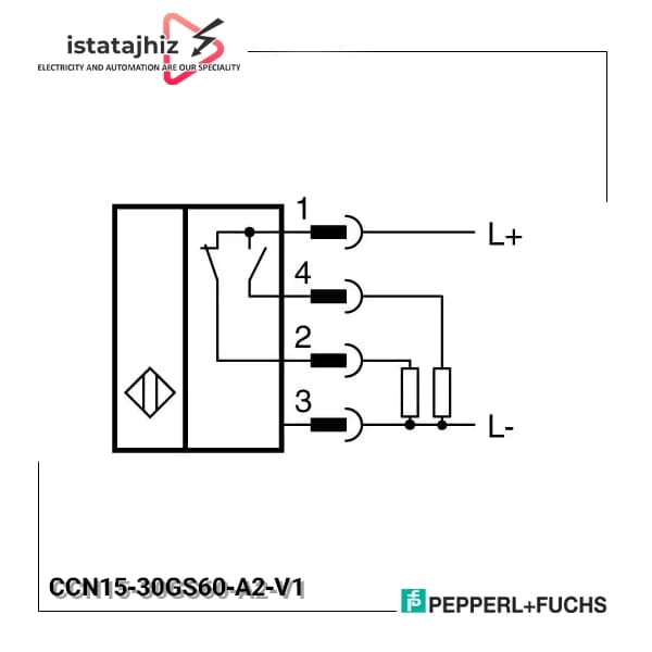 سنسور خازنی P+F کد CCN15‑30GS60‑A2‑V1 — تصویر ۲