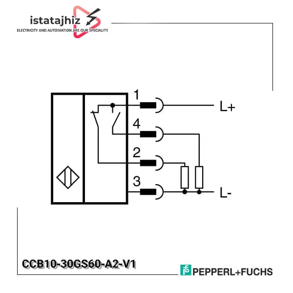 سنسور خازنی P+F کد CCB10‑30GS60‑A2‑V1 — تصویر ۲