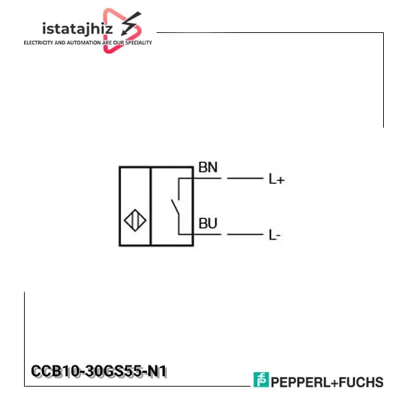 سنسور خازنی P+F کد CCB10‑30GS55‑N1 — تصویر ۲