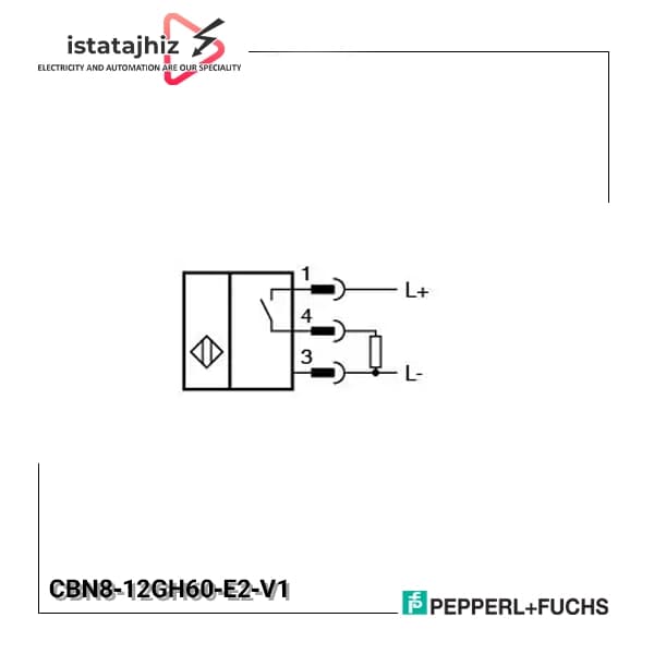 سنسور خازنی P+F کد CBN8‑12GH60‑E2‑V1 — تصویر ۲