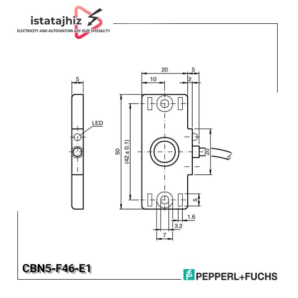 سنسور خازنی P+F کد CBN5‑F46‑E1 — تصویر ۳