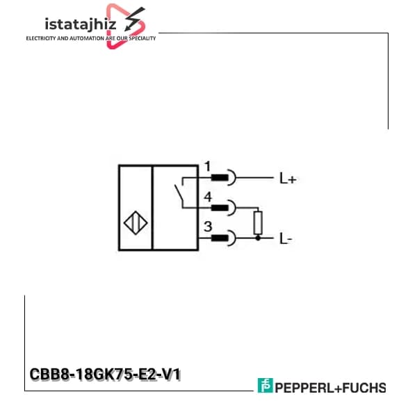 سنسور خازنی P+F کد CBB8‑18GK75‑E2‑V1 — تصویر ۲