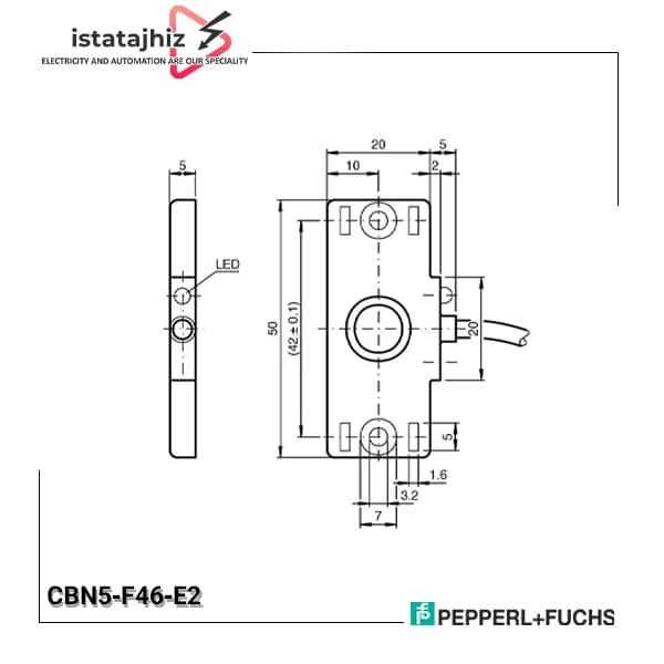 سنسور خازنی P+F کد CBN5‑F46‑E2 — تصویر ۳