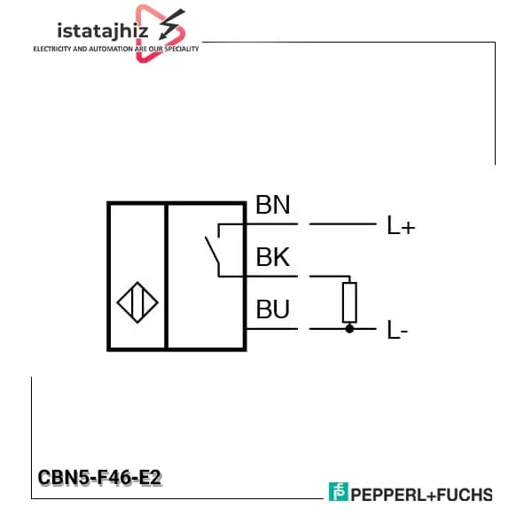 سنسور خازنی P+F کد CBN5‑F46‑E2 — تصویر ۲