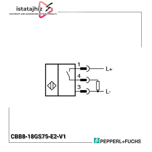 سنسور خازنی P+F کد CBB8‑18GS75‑E2‑V1 — تصویر ۳