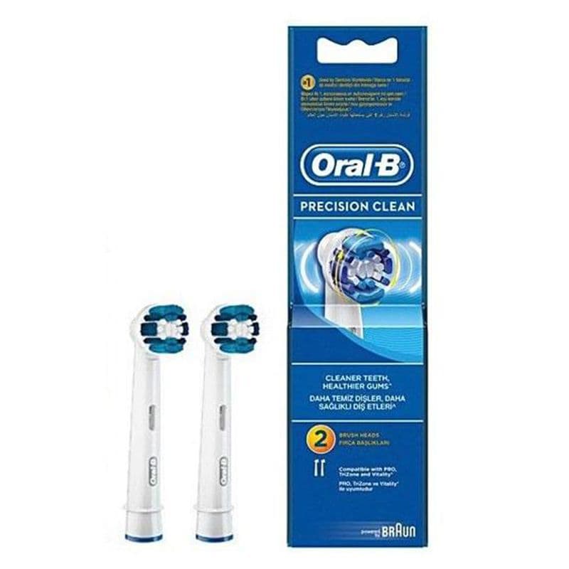 سری یدک مسواک برقی اورال بی مدل PRECISION CLEAN تعداد 2 عددی