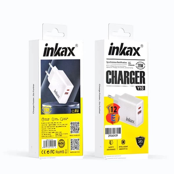 شارژر دیواری اینکاکس INKAX Y10 20w — تصویر ۲