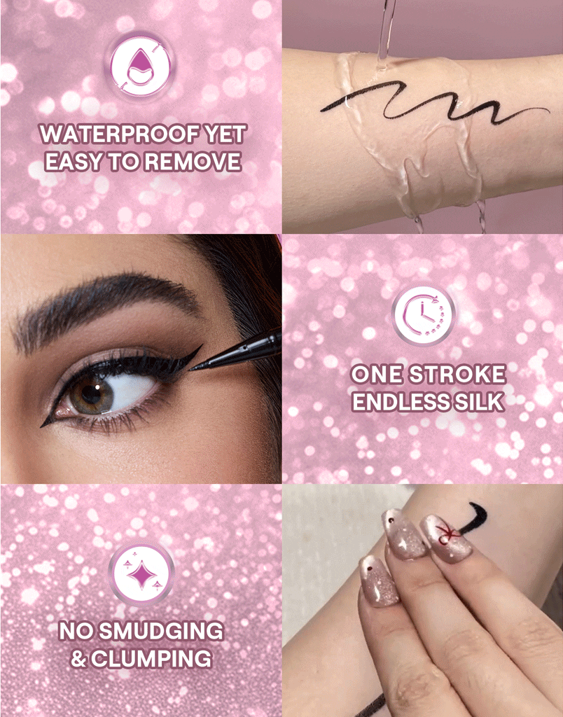 خط چشم مایع ضد آب LINE & DEFINE رنگ Black شیگلم SHEGLAM — تصویر ۴
