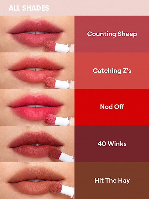 رژ لب مایع مات بالش‌دار Pout Cushion – رنگ Catching Z’s شیگلم SHEGLAM — تصویر ۶