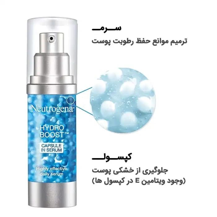سرم آبرسان و روشن کننده کپسولی نوتروژینا Neutrogena حجم ۳۰ میلی لیتر — تصویر ۵