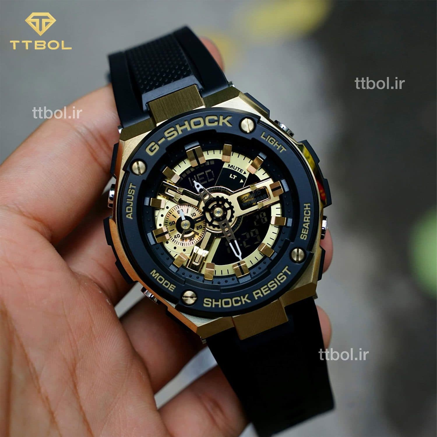 ساعت مچی مردانه کاسیو جیشاک CASIO G-SHOCK GST-400G-1A9 — تصویر ۲