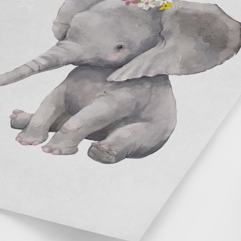 تابلو مدل Elephant and duck کد 2489011104 — تصویر ۲