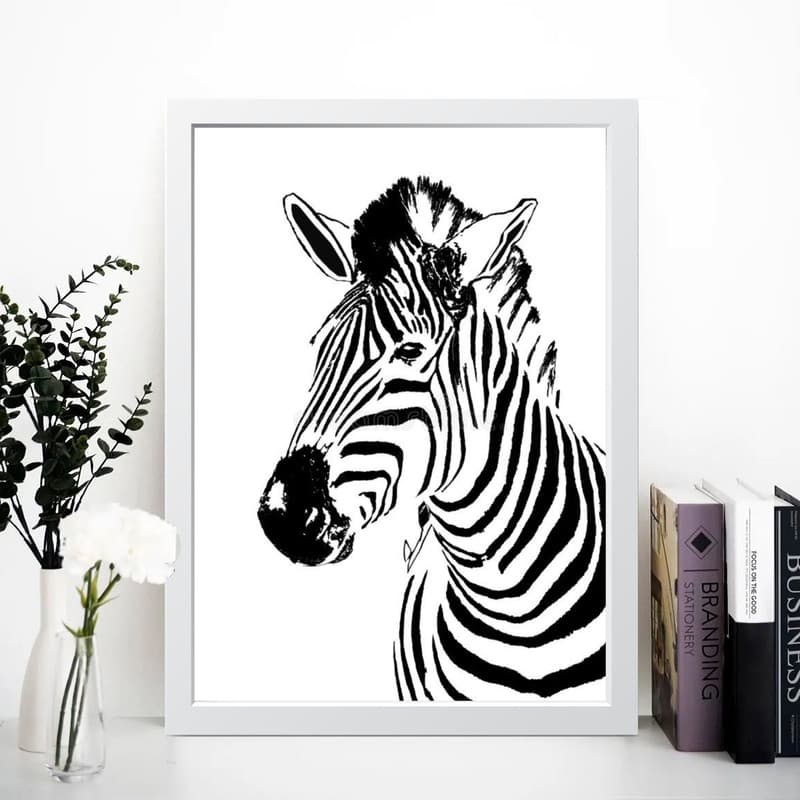 تابلو مدل مینیمال Zebra کد m50116 — تصویر ۴