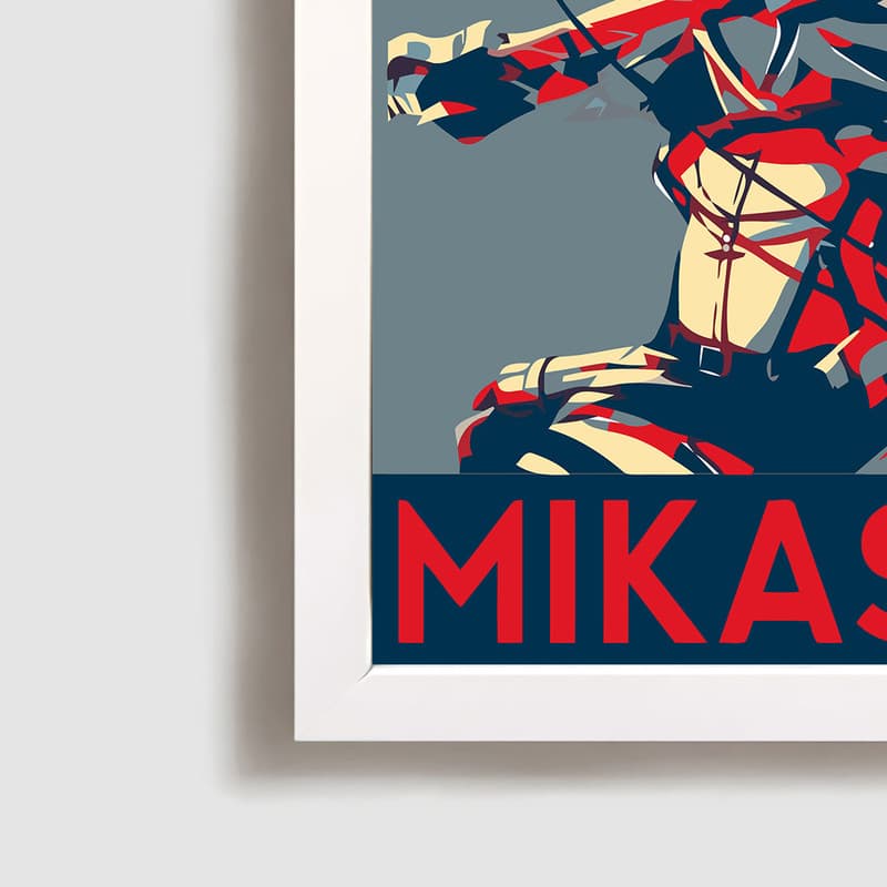 تابلو مدل attack on titan mikasa W500 — تصویر ۲