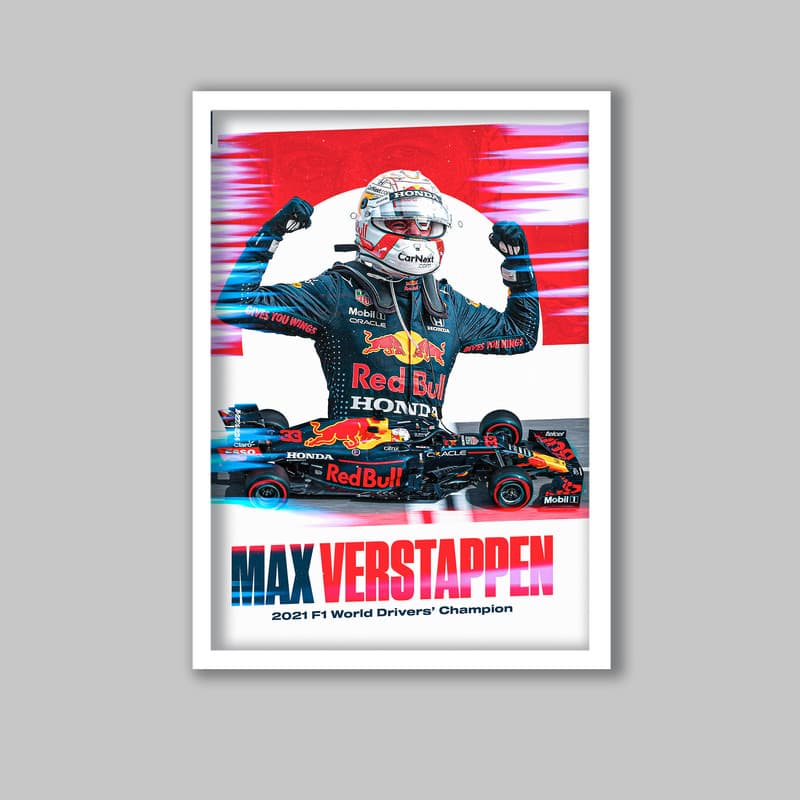 تابلو مدل فرمول یک مکس ورشتپن Max Verstappen کد LA-G10287