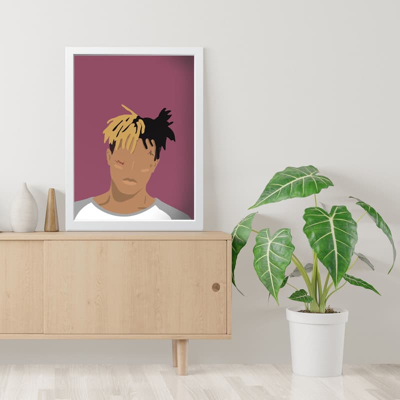 تابلو مدل مینیمال XXXTENTACION کد S2512-w — تصویر ۴