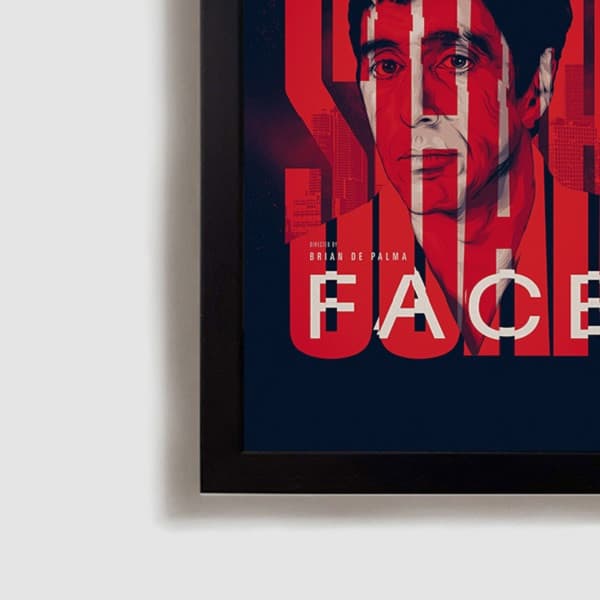 تابلو مدل فیلم صورت زخمی آل پاچینو scar face al pacino B385 — تصویر ۳