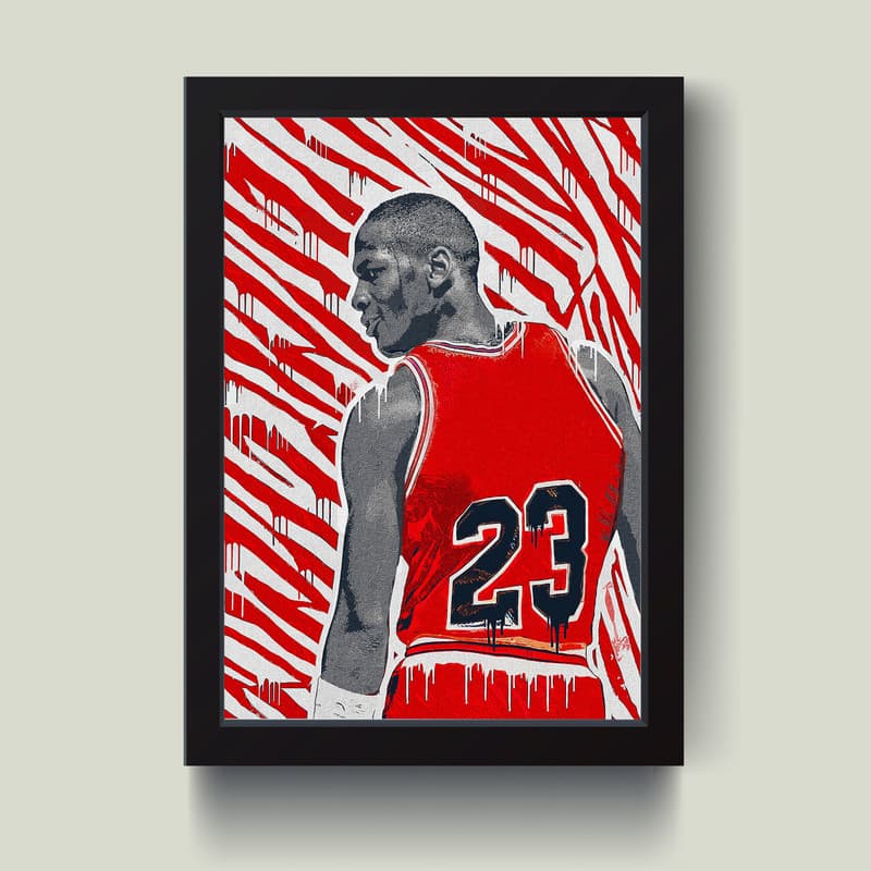 تابلو مدل Michael Jordan جردن کدm2504-b — تصویر ۴