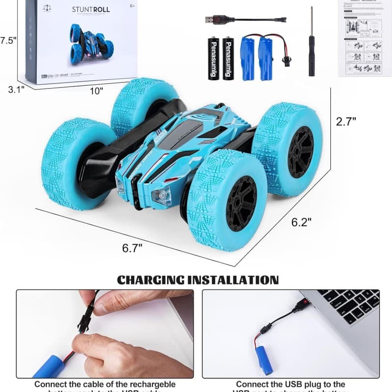 ماشین دیوانه کنترل دار چهار چرخ Stunt Car 4in4 — تصویر ۸