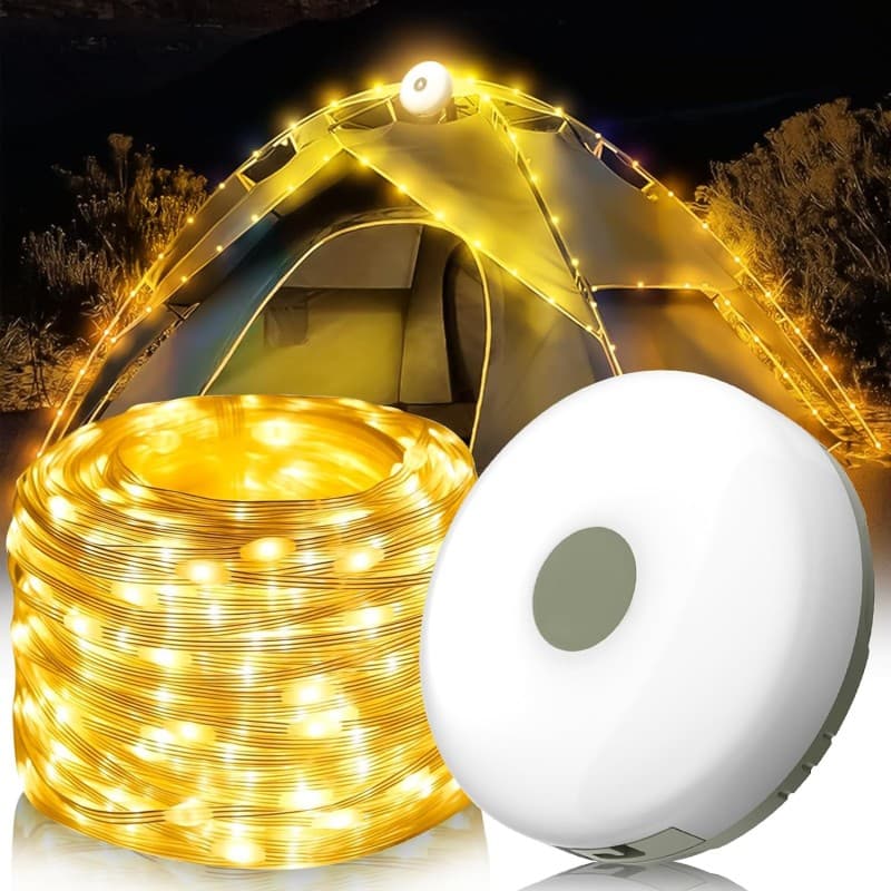 ریسه 8 متری قلابی شارژی مدل Camping Light YD-2314 — تصویر ۶