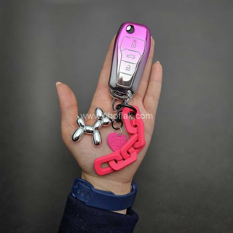 کاور ریموت ساینا اس و اطلس پینک با بند ست — تصویر ۳