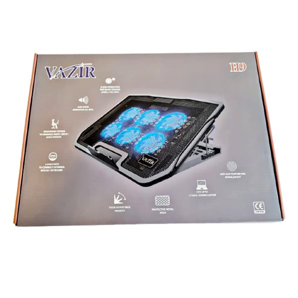 پایه خنک کننده تنظیم ارتفاع لپ تاپ VAZ H9 F6 — تصویر ۲