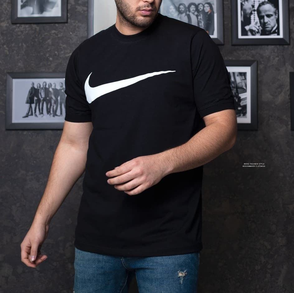 تیشرت مردانه نایک NIKE رنگ مشکی آستین کش