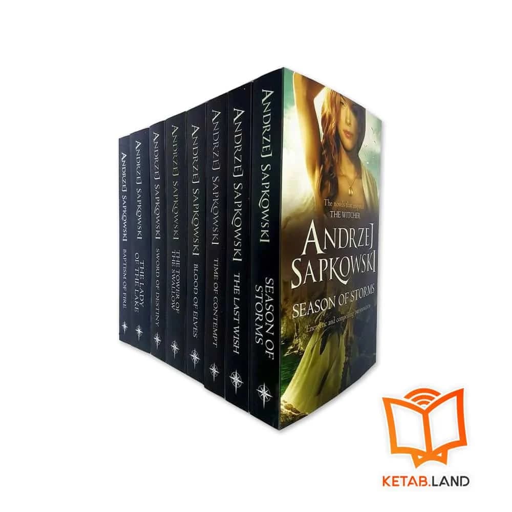 پک هشت جلدی رمان ویچر نسخه بریتیش | The Witcher Series UK Edition — تصویر ۲