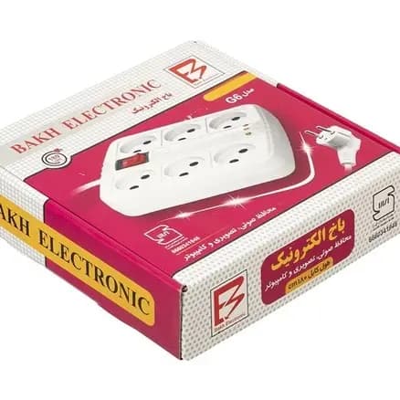 محافظ 6 پریز باخ الکترونیک مدل G-6 با کابل 1.8 متری مناسب برای لوازم صوتی و تصویری و کامپیوتر — تصویر ۵