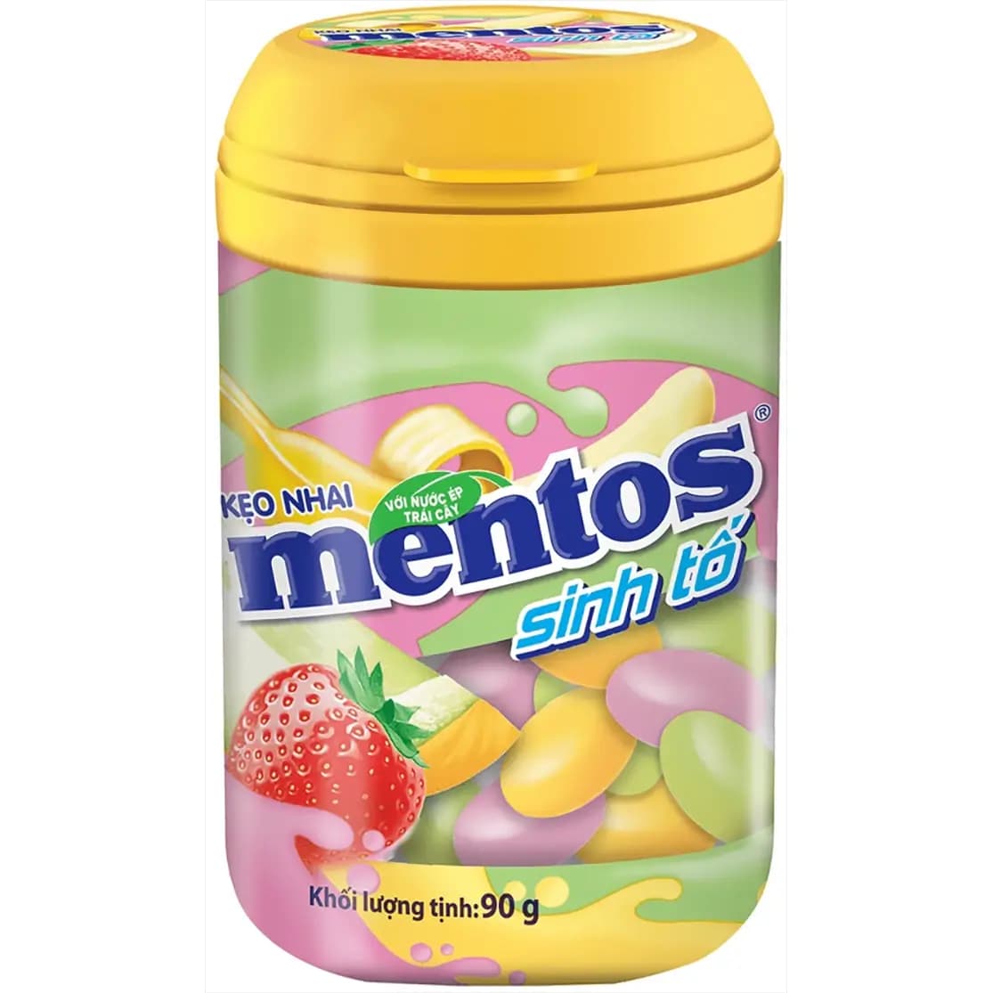 آبنبات جویدنی (دراژه) میوه ای منتوس 90 گرمی Mentos Chewing Candy Fruit