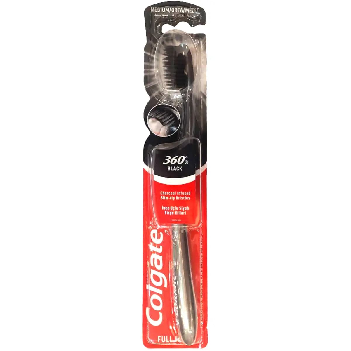 مسواک 360 درجه کلگیت با نرمی متوسط (مشکی) Colgate 360 Degree Whole Mouth Clean