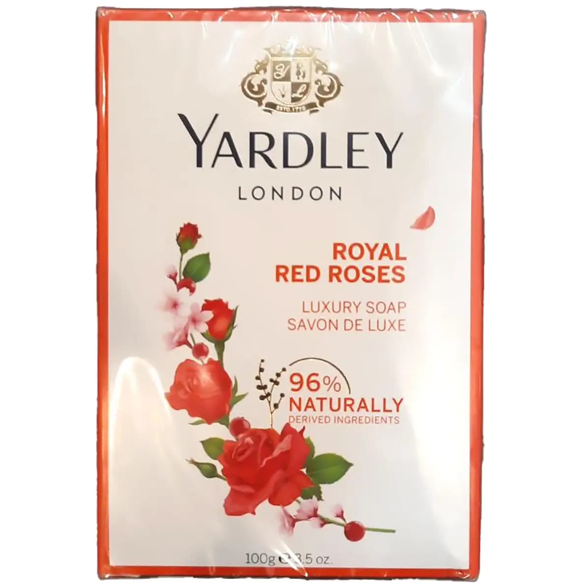 صابون یاردلی با رایحه گل رز قرمز رویال 100 گرمی Yardley London Royal Red Roses