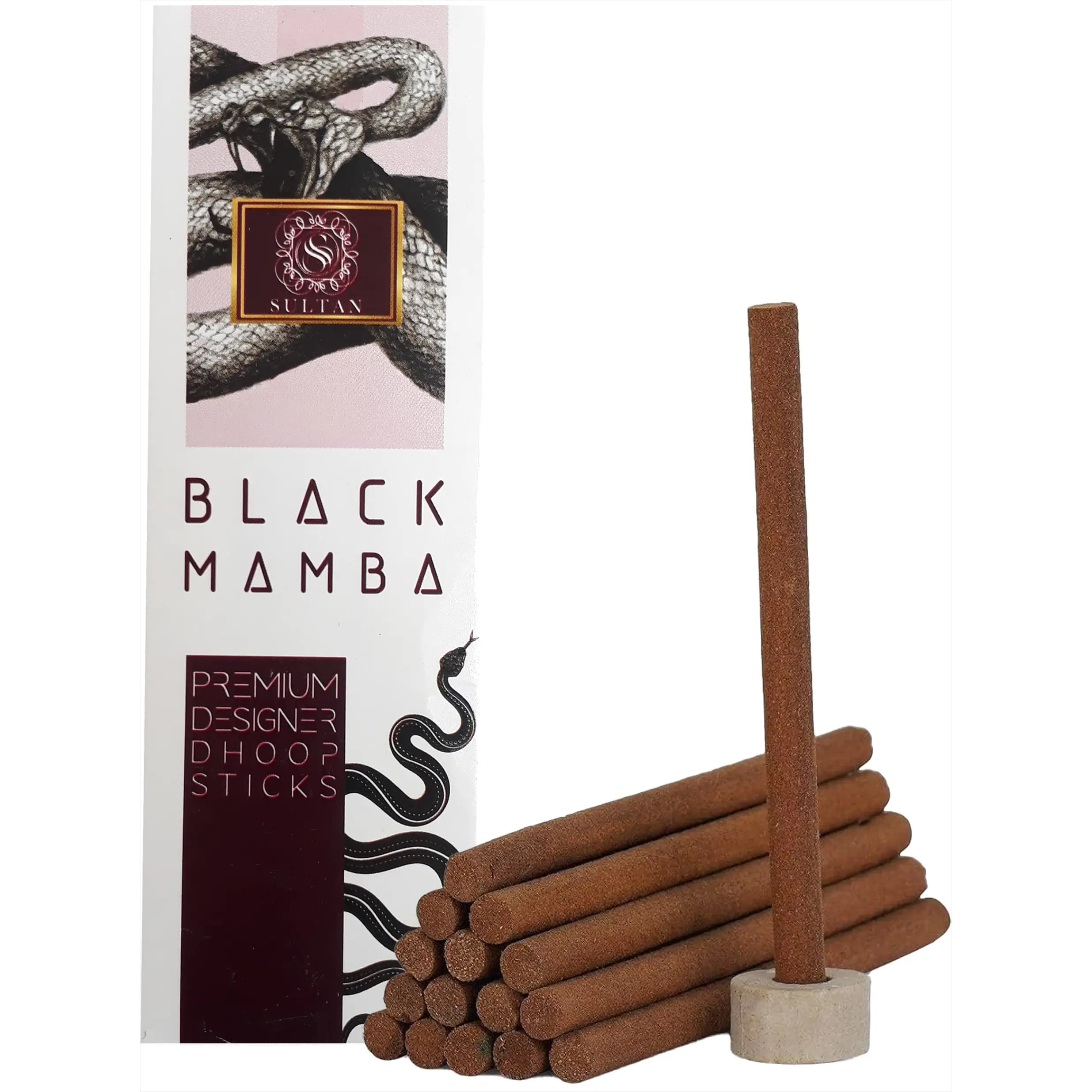 عود دوپ / عود چوبی بلک مامبا (مامبای سیاه) هندی اصل برند سلطان Black Mamba Dhoop Stick