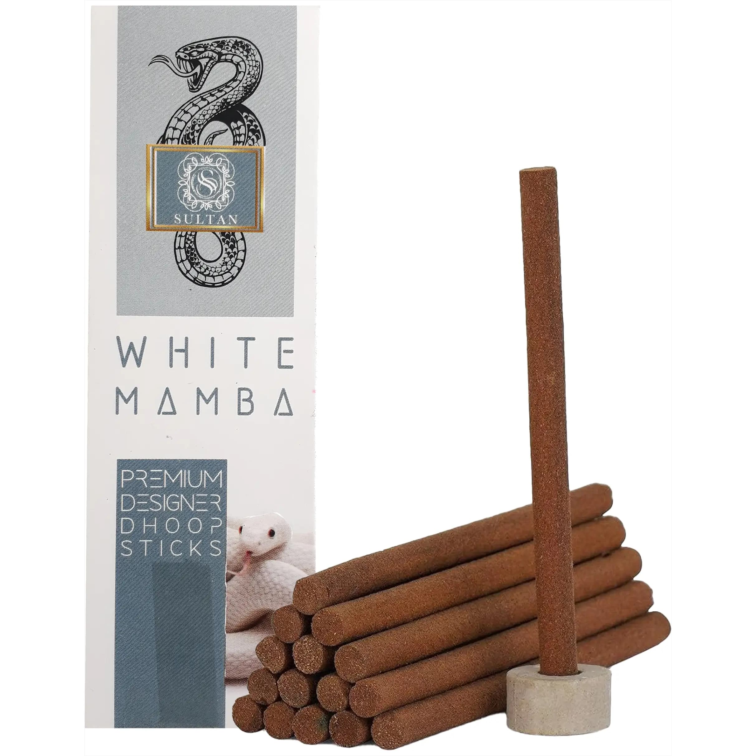 عود دوپ / عود چوبی وایت مامبا (مامبای سفید) هندی اصل برند سلطان White Mamba Dhoop Stick