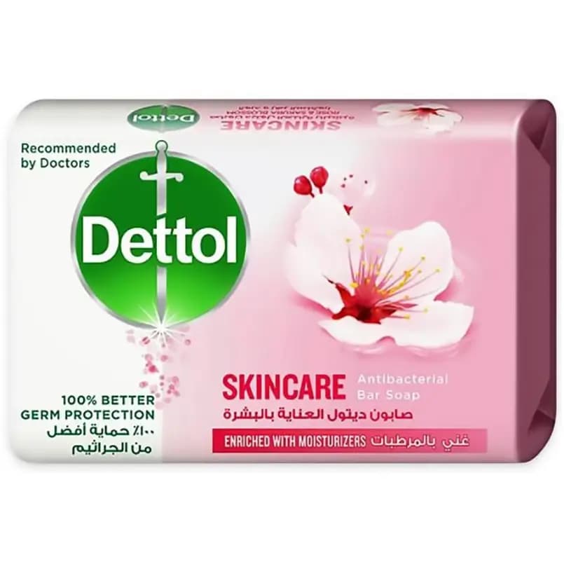 صابون آنتی باکتریال دتول (دیتول) مدل اسکین کر 165 گرمی Dettol Anti-Bacterial Bar Soap Skincare