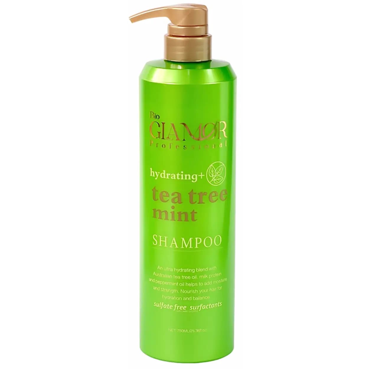 شامپو هیدراته گلامور با عصاره چای سبز و نعناع 750 میل Glamor Hydrating + Tea Tree Mint Shampoo