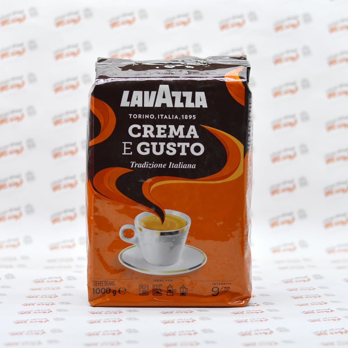 دانه قهوه لاوازا مدل کرم ای گوستو نارنجی 1 کیلویی Lavazza Crema e Gusto — تصویر ۲