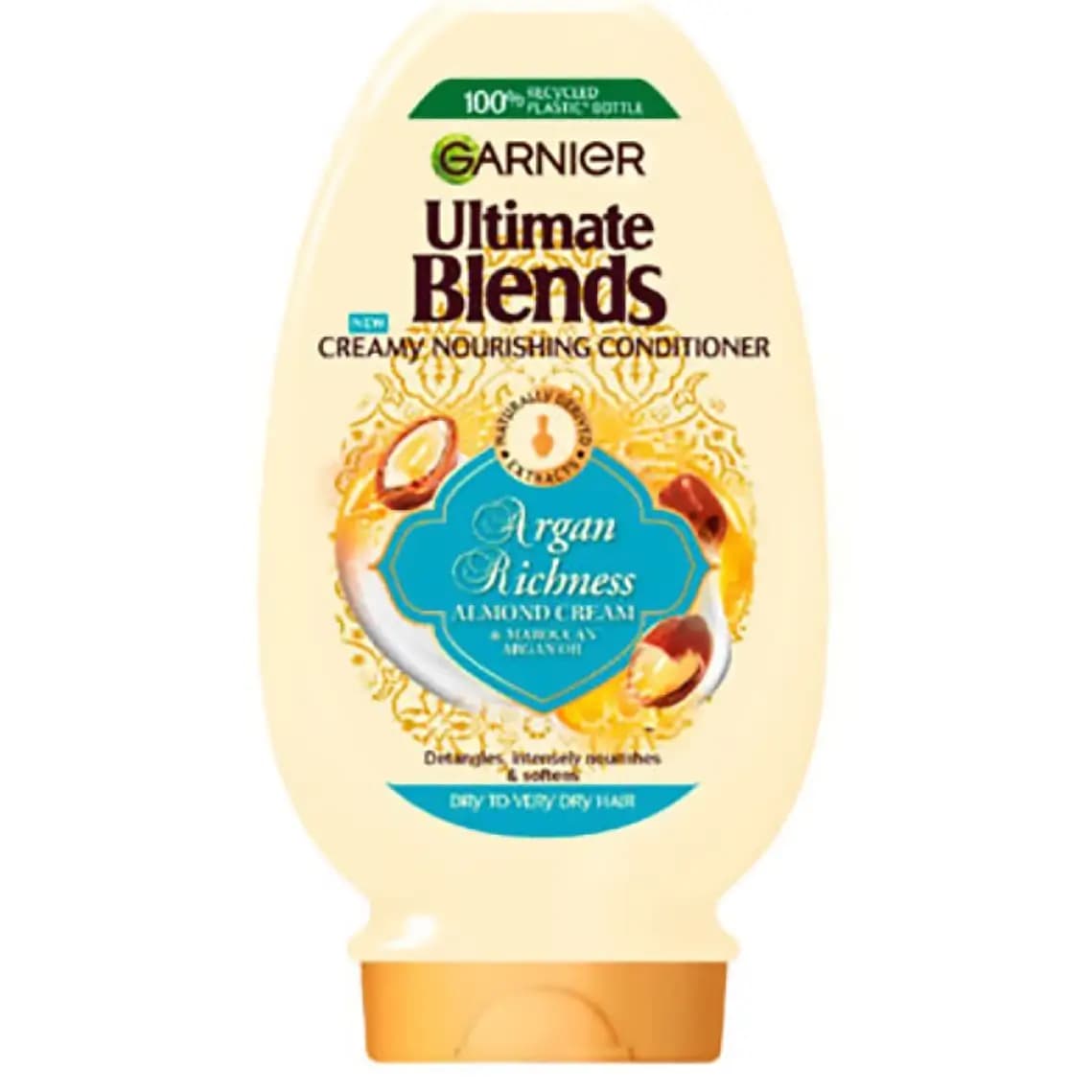 نرم کننده (کاندیشنر) مو گارنیه با عصاره بادام و روغن آرگان 400 میل Garnier Ultimate Blends Argan Oil & Almond Cream Conditioner